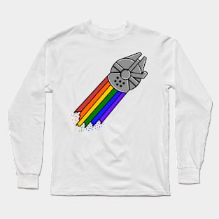 Rainbow starship Long Sleeve T-Shirt